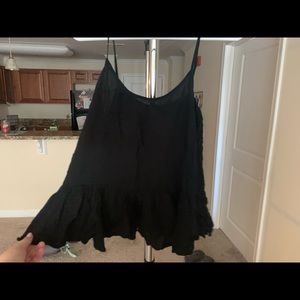 Black flowy tank top